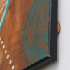 peinture abstraite acrylique triptyque bois bleu