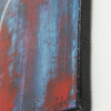 peinture abstraite femme bleu rouge