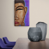 peinture abstraite acrylique bouddha violet de sofieg