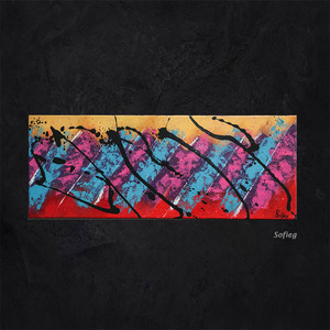 peinture abstraite acrylique pop multi couleurs