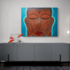 peinture abstraite acrylique grand bouddha